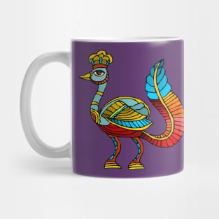 Ancient Egyptian Painting - Peacock Deity Mug